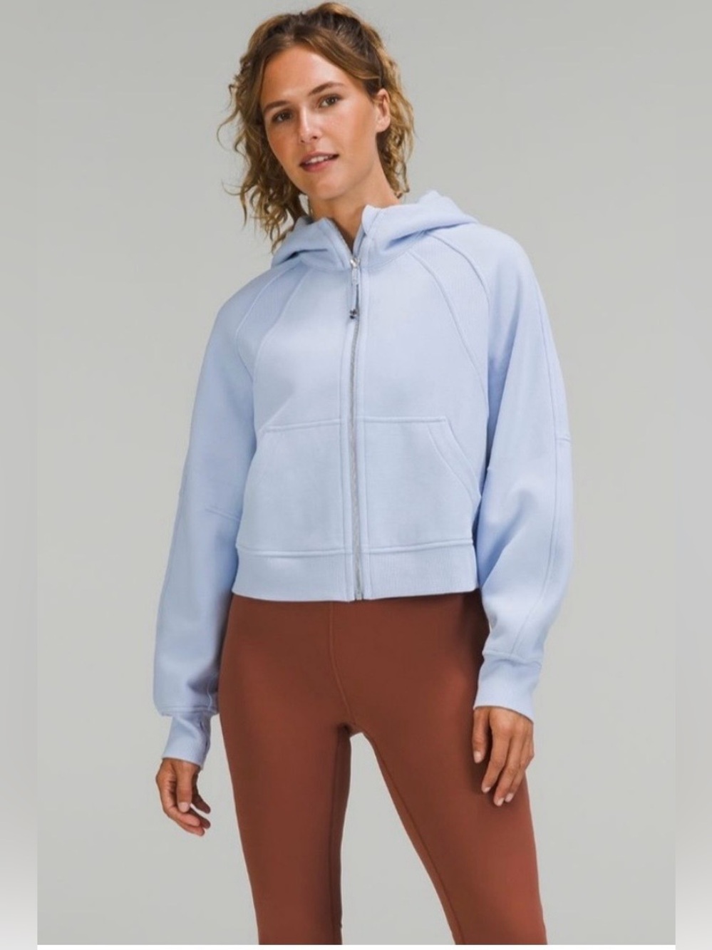 Lululemon Scuba Oversized Full-Zip Hoodie in Serene Blue Size M/L